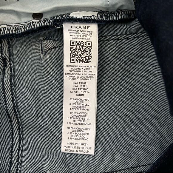 FRAME Le Jeanne De Skinny Jeans Crop 28 - Picture 8 of 11